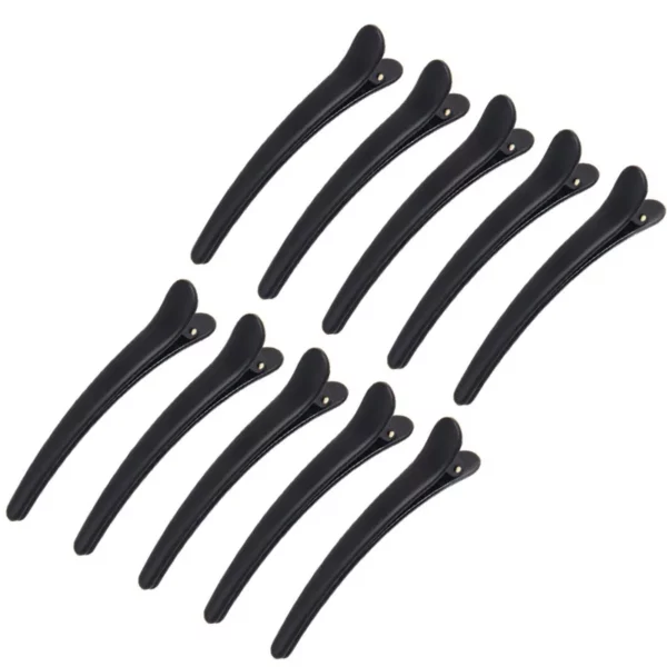 10 Black Hairdressing Clips